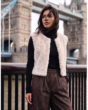 Nooki Design Edelweiss Faux Fur Gilet - Natural