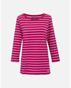 Regatta Ladies Baylette Ii Striped T-Shirt - Pink