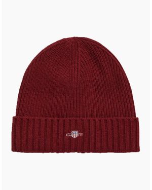 GANT Shield Wool Beanie Plumped - Red