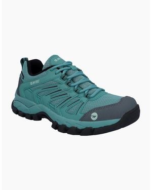 Hi-Tec Campana Low Polyurethane Oil/Harbour Hiking Shoes - Green