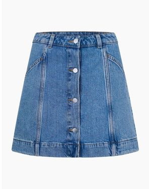 Timberland Refibra Denim Skirt Mid - Blue