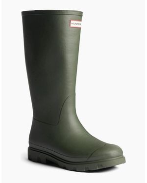 HUNTER Downpour Tall Insulated Wellingtons - Green