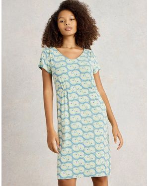 White Stuff Tallie Jersey Dress Multi - Blue