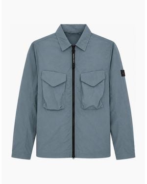 Marshall Artist Cayton Overshirt Storm - Blue