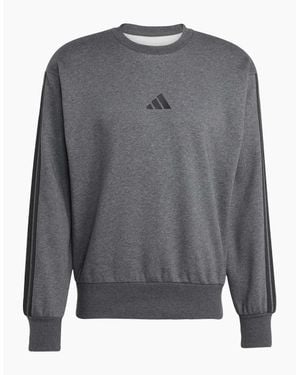 adidas Crew Neck Long Sleeve Sweatshirt - Grey
