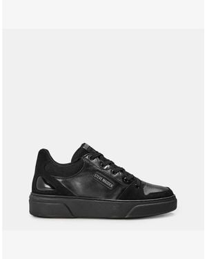 Steve Madden Kingpin Lace-Up Low Top Trainers - Black