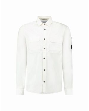 C.P. Company Lens Safari Shirt Gauze - White