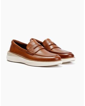 Cole Haan Øriginalgrand Horizon Leather Tan Penny Loafers - Brown