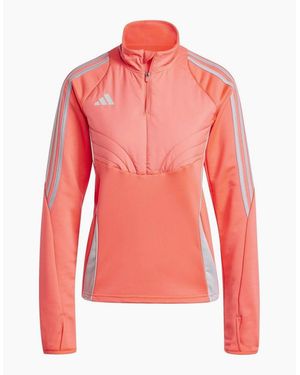 adidas Tiro Three Bar Logo Raglan Sleeve Athletic Top - Pink