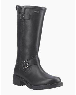 HUNTER Skye Tall Boot Leather Boots - Blue