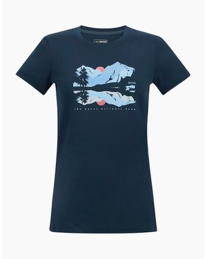 Regatta Ladies Mountain Scene T-Shirt - Blue