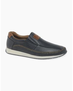 Rieker Tempo Slip On Shoes - Blue