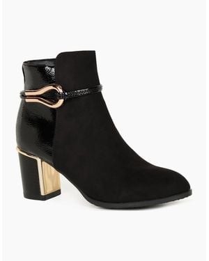 Lotus Ebony Ankle Boots - Black