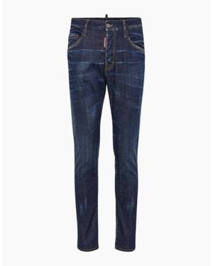DSquared² Dark Clean Wash Skater Jeans - Blue