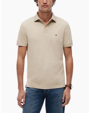 Tommy Hilfiger Polo Shirts Cotton Golf Top - Natural
