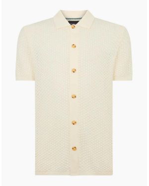 Remus Uomo Knitted Polo 58868 90 Stone - Natural