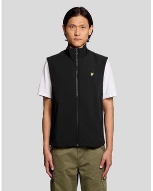 Lyle & Scott Mesh-Back Softshell Gilet - Black