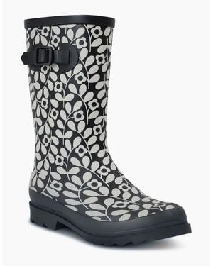 Regatta Orla Quarter Wellington Floral Rain Boots - Black