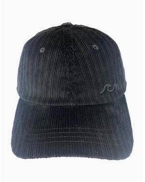 Bleubird Overland Corduroy 5 Panel Baseball Cap - Blue