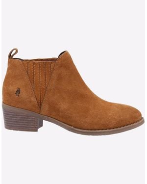 Hush Puppies Isobel Memory Foam Boots Tan - Brown