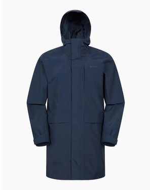 Mountain Warehouse Scope Long Length Waterproof Jacket - Blue