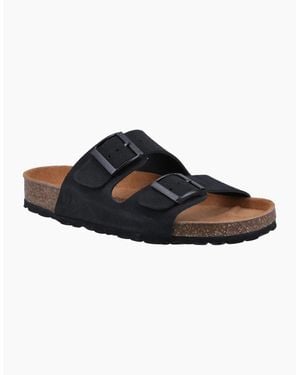Hush Puppies Brixley Mule Suede Standard Sandals - Black