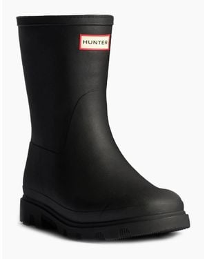 HUNTER Downpour Short Insulated Wellingtons - Black