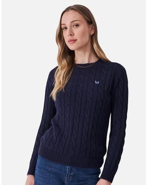 Crew Crew Neck Chunky Sweatshirt - Blue