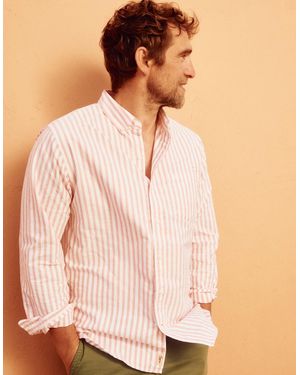 aubi Aldridge Oxford Button Down Shirt - Natural