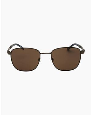 Tommy Hilfiger Matte Ruthenium Sunglasses - Brown