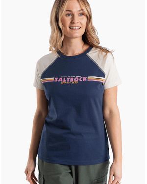 Saltrock Trademark Stripe Short Sleeve T-Shirt - Blue