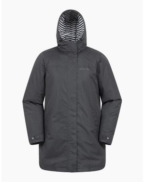 Mountain Warehouse Ladies Riviera Padded Waterproof Jacket - Grey