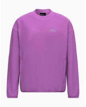 Jack Wolfskin Find The Wild Crewneck Sweatshirt - Purple
