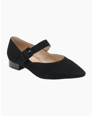 Lotus Verbena Mary Jane Court Shoes - Black