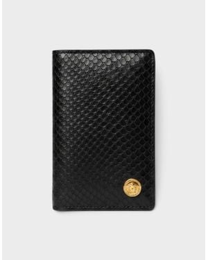 Versace Medusa Bi-Fold Wallet Ayer Printed - Black