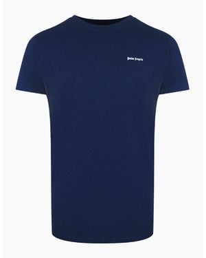 Palm Angels Classic Logo T-Shirt - Blue
