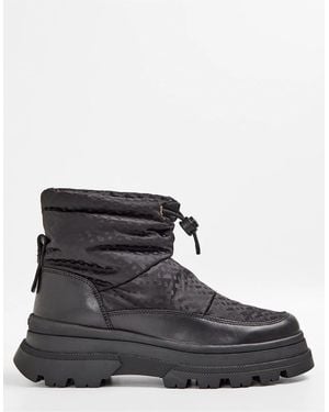 BOSS Foster Bootie Lug Sole Boots - Black