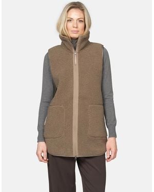 Ilse Jacobsen Long Pile Gilet - Natural