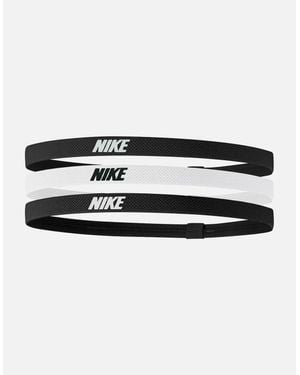 Nike 2.0 Elasticated Headband (Pack Of 3) - Black
