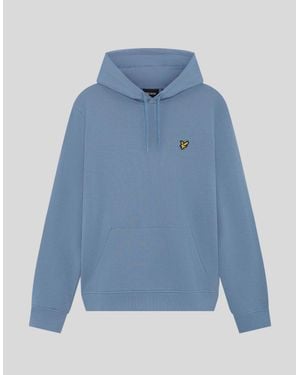 Lyle & Scott Loopback Cotton Hoodie - Blue