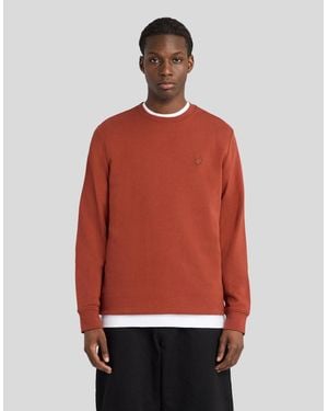 Lyle & Scott Superfine Cotton Crew Neck Sweatshirt - Red