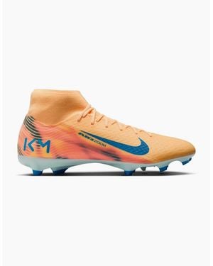 Nike Superfly 10 Fg Lace-Up Mid Top Boots - Orange
