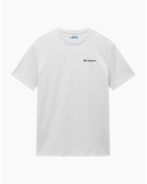 Columbia Basic Small Chest Logo T-Shirt - White