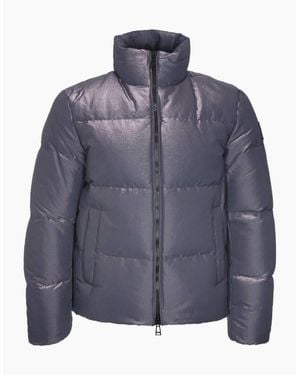 Belstaff Grid Paxton Down Jacket - Blue