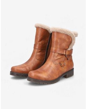Rieker 79580 Warm Lined Boots Cayenne - Brown