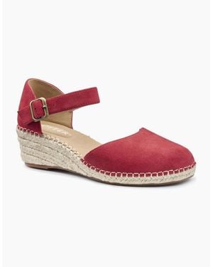 Hotter Pacific Ii Espadrille Wedges - Pink