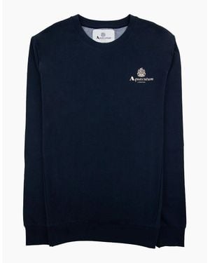 Aquascutum Active Small Logo Crewneck Sweatshirt 11 - Blue