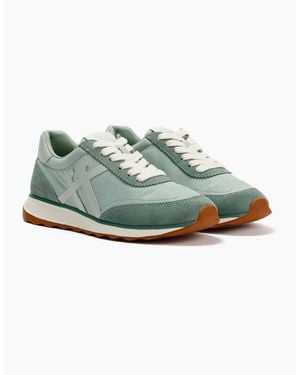 Fitflop Retro-Q X Pantone Suede Trainers - Green