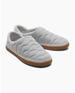 TOMS Ezra Polyester Raindrop Slippers - Grey