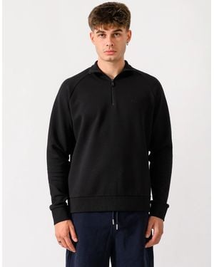 BOSS Boss Sweat 1/4 Zip Sweatshirt - Black